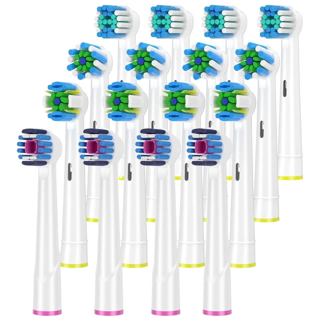 Testine di ricambio per filo interdentale orale B sbiancante testine per spazzolino elettrico generico pulito per Oralb Braun