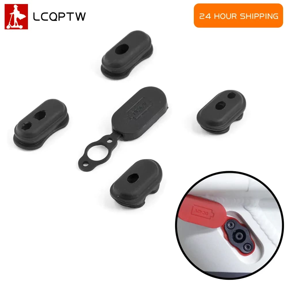 Rubber Charging Port Dust Plug Case Cover For Xiaomi M365 Pro2 1S Electric Scooter Silicone Cap Battery Power Charger Sleeve
