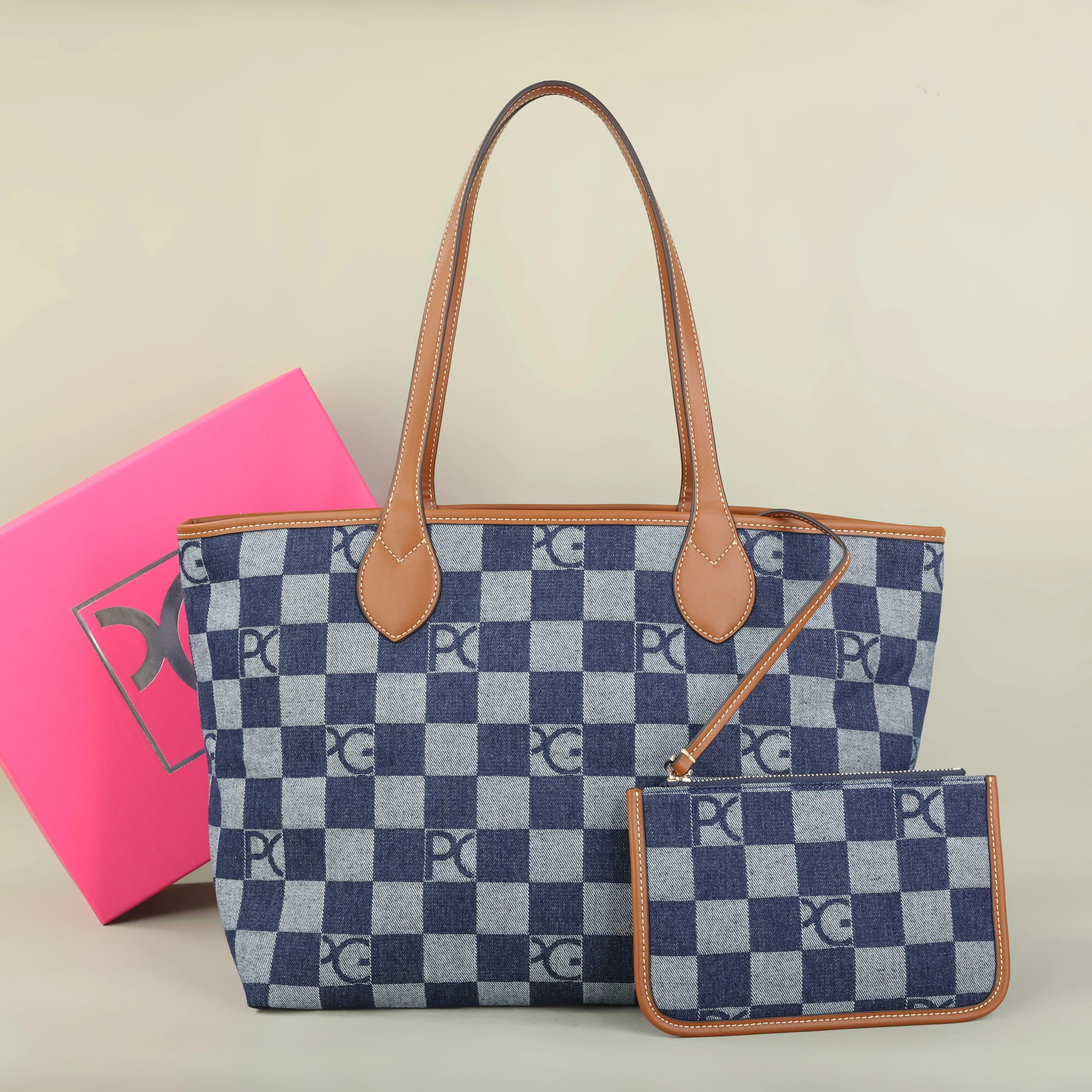 PG PATSY GARIS Luxury Brand Women's Mother and child bag Classic Two Ways Used Commuting Multi functional Large Capacity Handbag