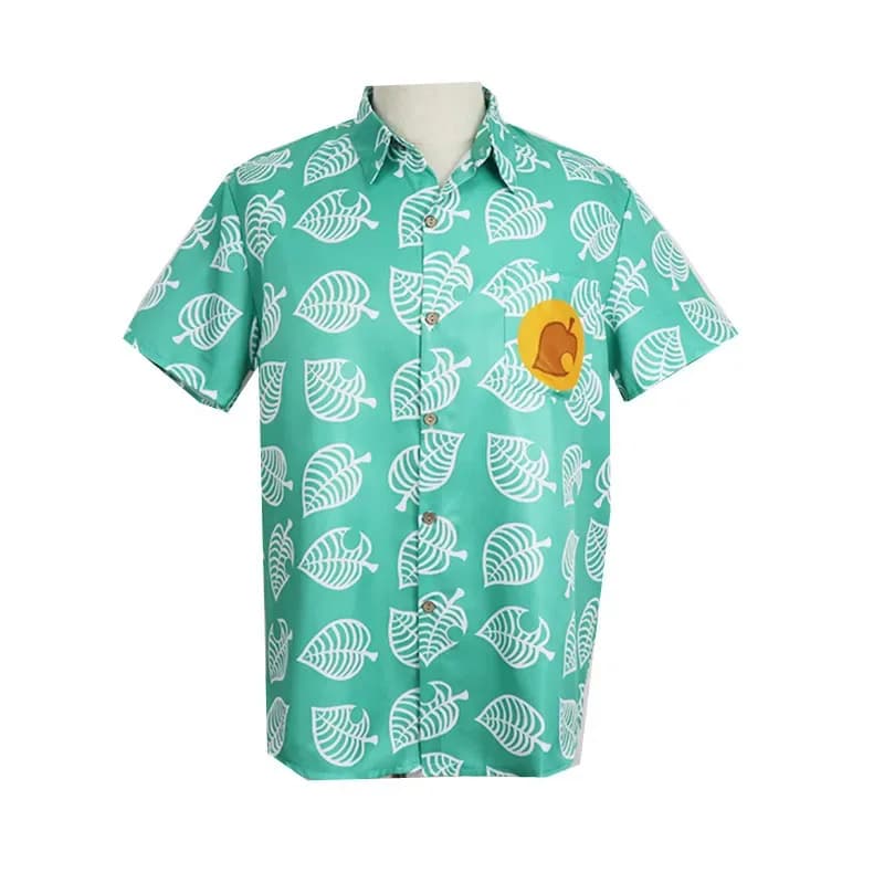 Adults and children Tom Nook theme animal cross cosplay same short sleeve shirt in Jogox Style;2,f;5. No