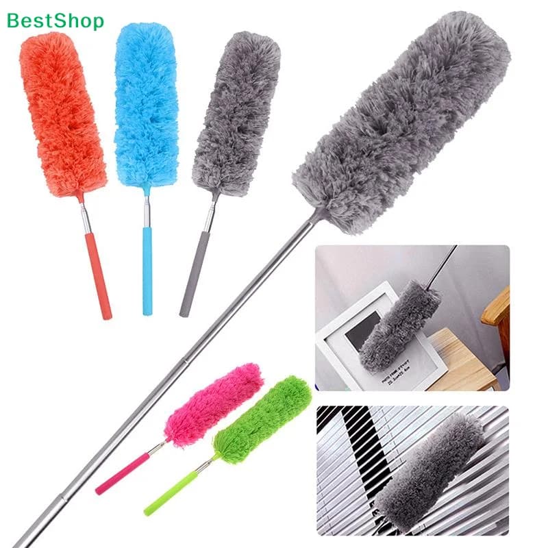 ♥Colorful Telescopic Microfiber Duster - Extendable Cleaning Brush for Dust & Cobwebs