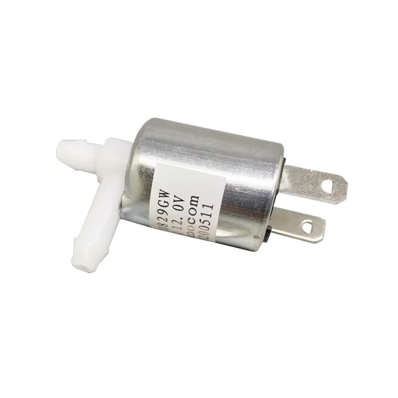 SKOOCOM SC0829GW Mini elettrovalvola elettrica DC 12V Tipo normalmente chiuso Valvola di controllo del flusso d'aria micro acqua cilindrica