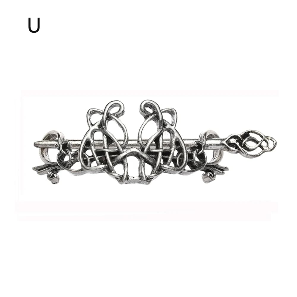 Hair Accessories Metal Barrette Knot Hair Slide Celtic Hairpins Hair Stick Viking Hair Clips