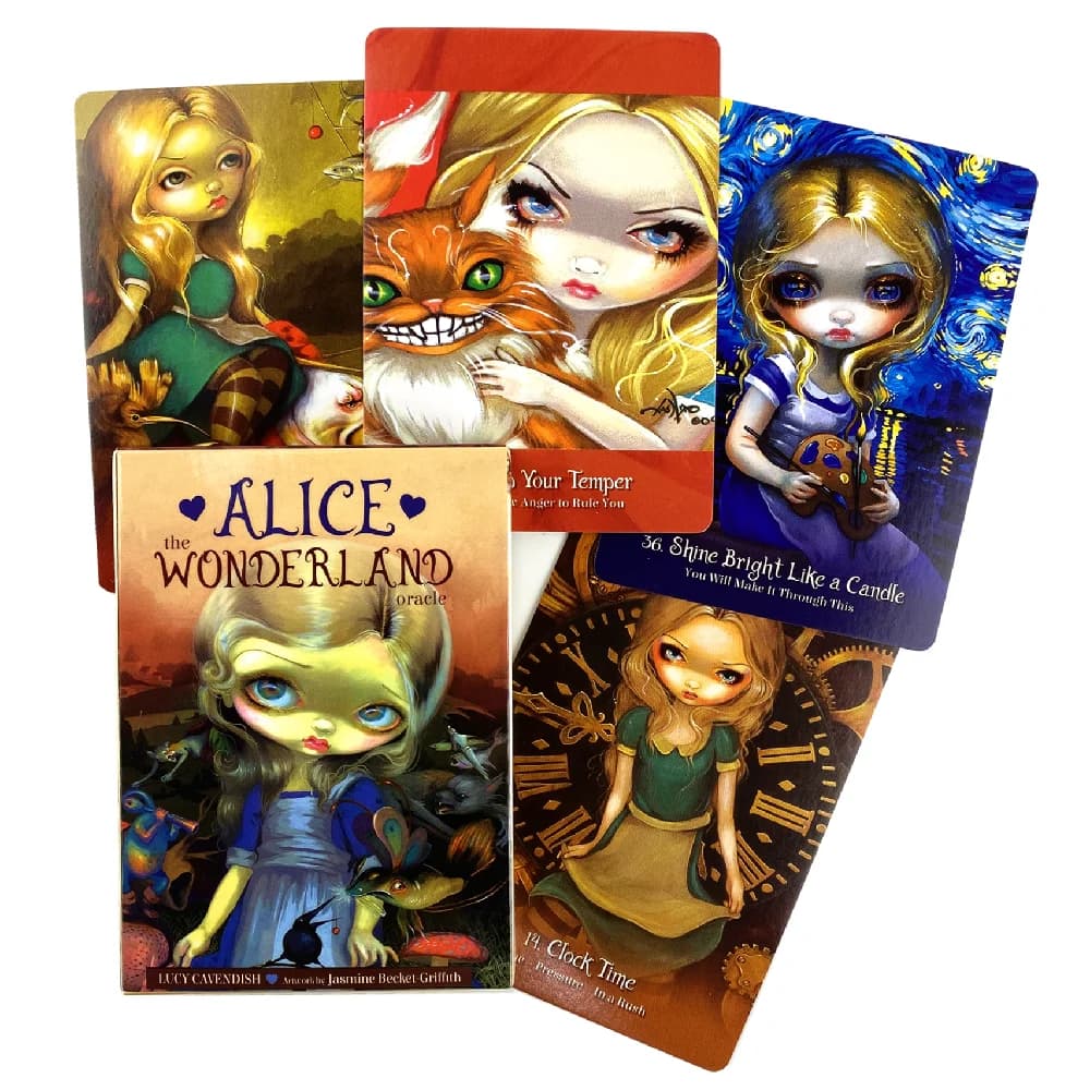 Alice The Wonderland Oracle Cards Divination Fortune Telling Tarot Training Deck Entertainment Board Game Party Edition