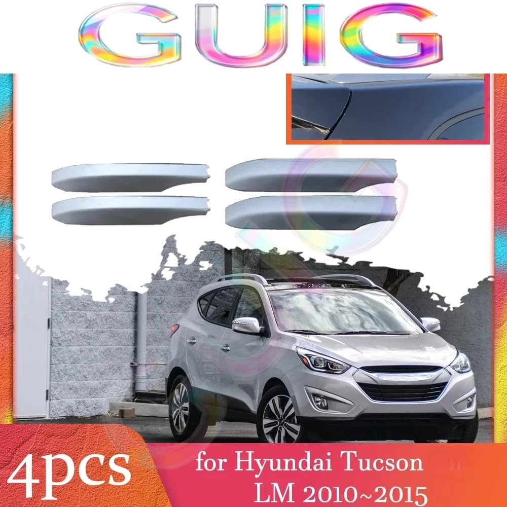 Car Roof Rack Cover for Hyundai Tucson LM 2010~2015 Luggage Bar Part Rail End Shell Cap Trim Shell Accessories 2011 2012