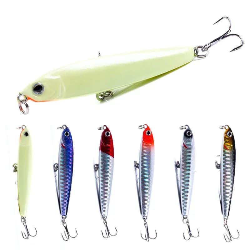 10g Ultralight Sinking Pencil Long Cast Dead Fly With Rattle Vibrating Sink Hard Bait Freshwater Saltwater for Trout