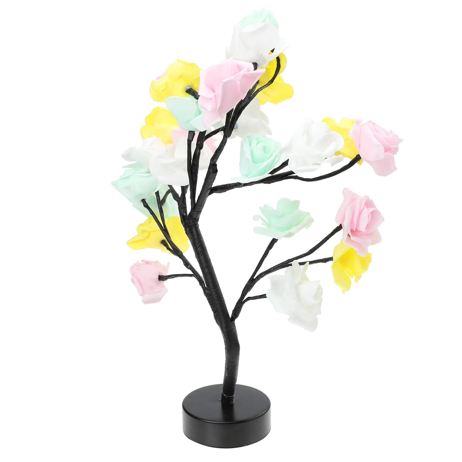 Rose Flower Tree Shape Night Light Premium Gentle Illumination Chic Tabletop Lamp for Bedroom Desk Decor LED Night Light Gift
