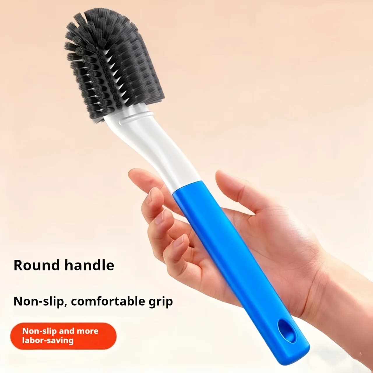 1pc Double-sided Shoe Brush | Portable Sports Shoe Cleaning Brush, Long-handled, Made of PP Material