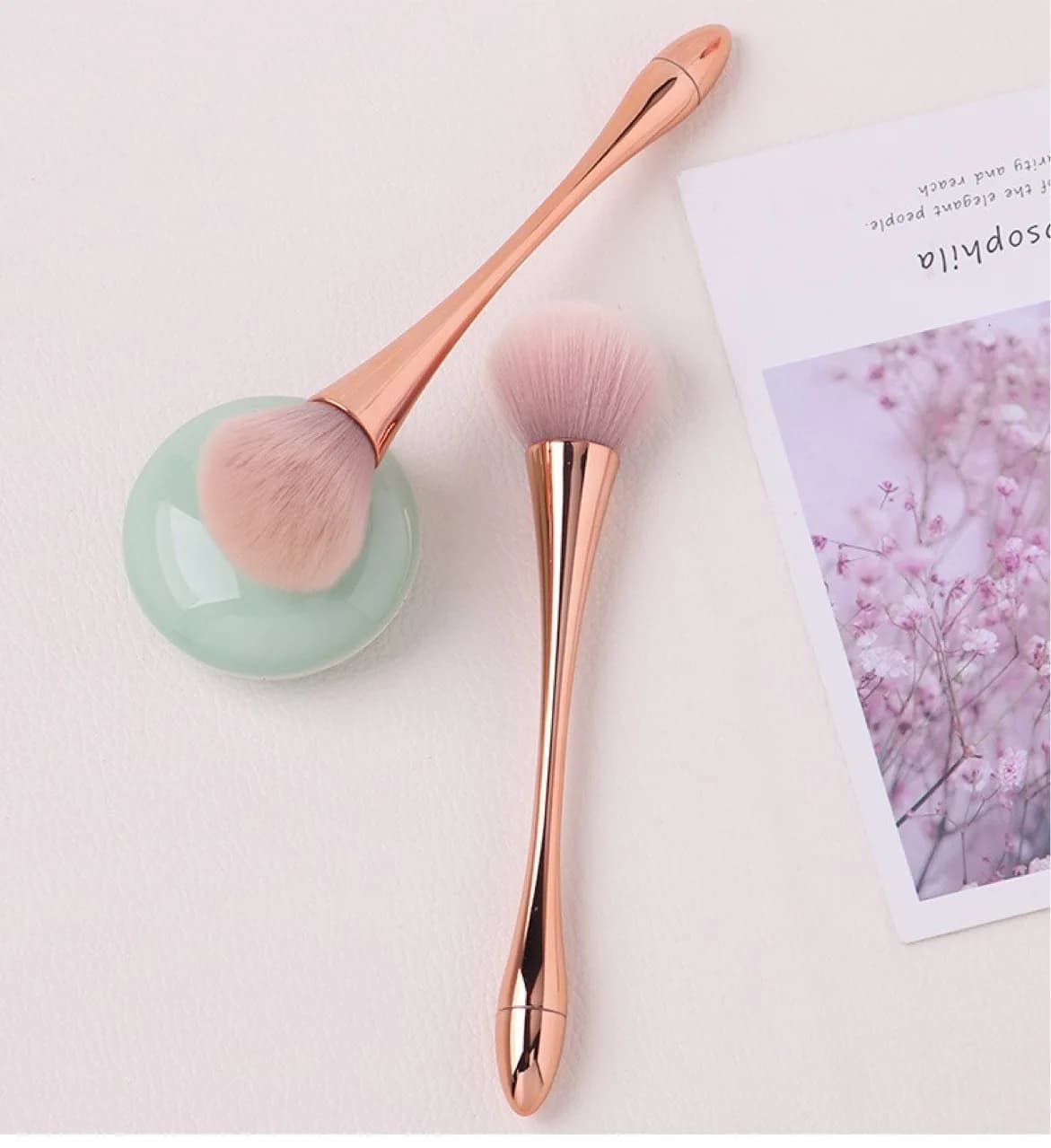 Professional Nail Polish Brush for Big, Soft and Soft Nail Polish, for Glitter and Powder Cleaning, Fai-da-te Beauty Tool for Manicure and Women's Makeup