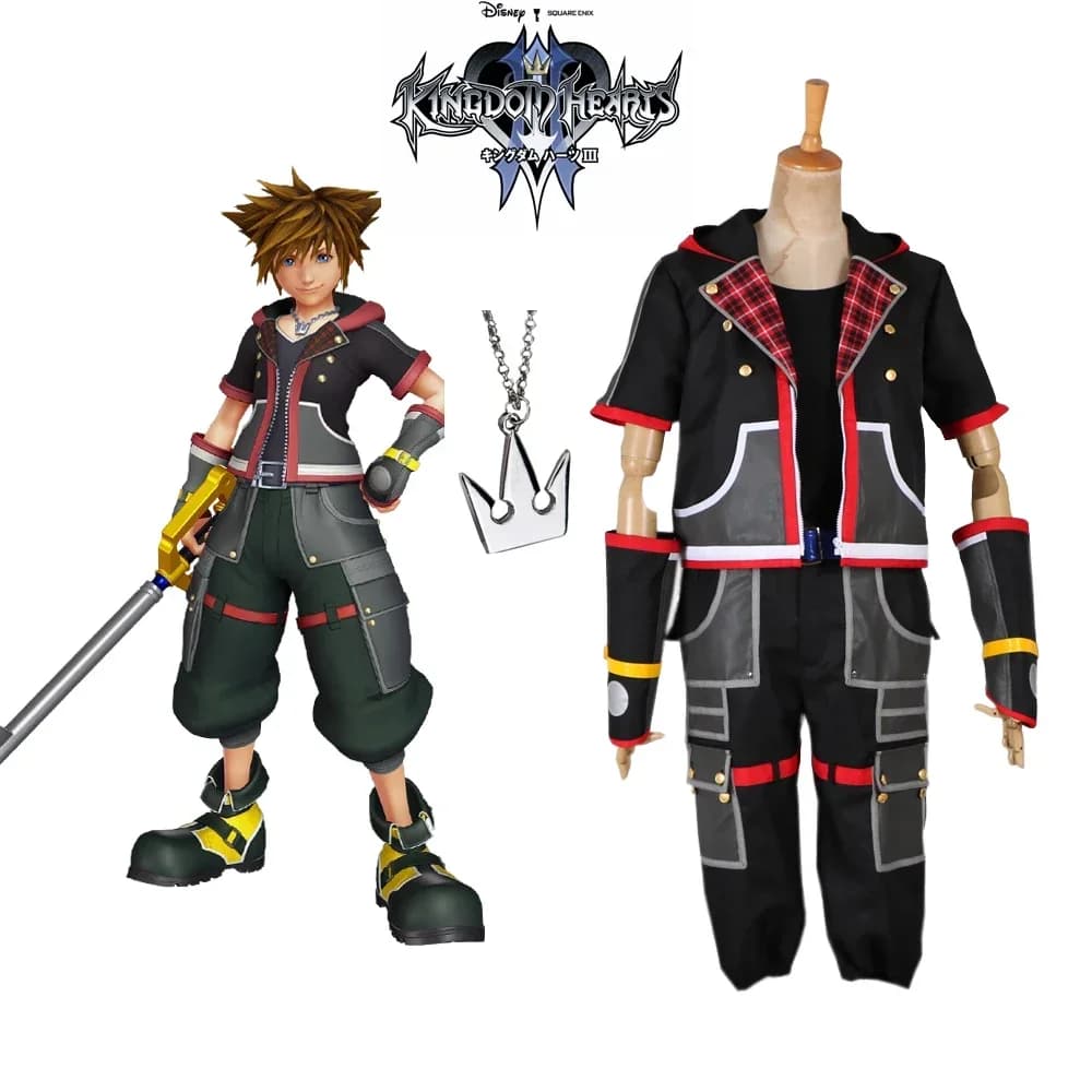 Kingdom Hearts 3 Sora Cosplay Costume Full Set