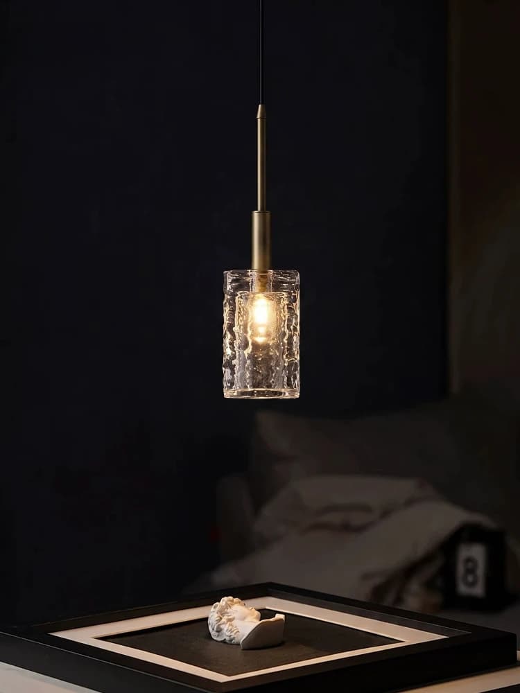 Modern Crystal Pendant Lamp Gold Creative Bedside Mini Hanging Lamp Indoor LED Decor Light For Living Room Dining Table Kitchen