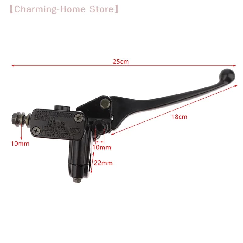 Pompa Freno Anteriore Sinistra/Destra 7/8" 2MM per Moto, Cilindro Maestro Idraulico, Leva Freno per Dirt Bike, Pit Bike, ATV, Quad, Ciclomotore, Scooter