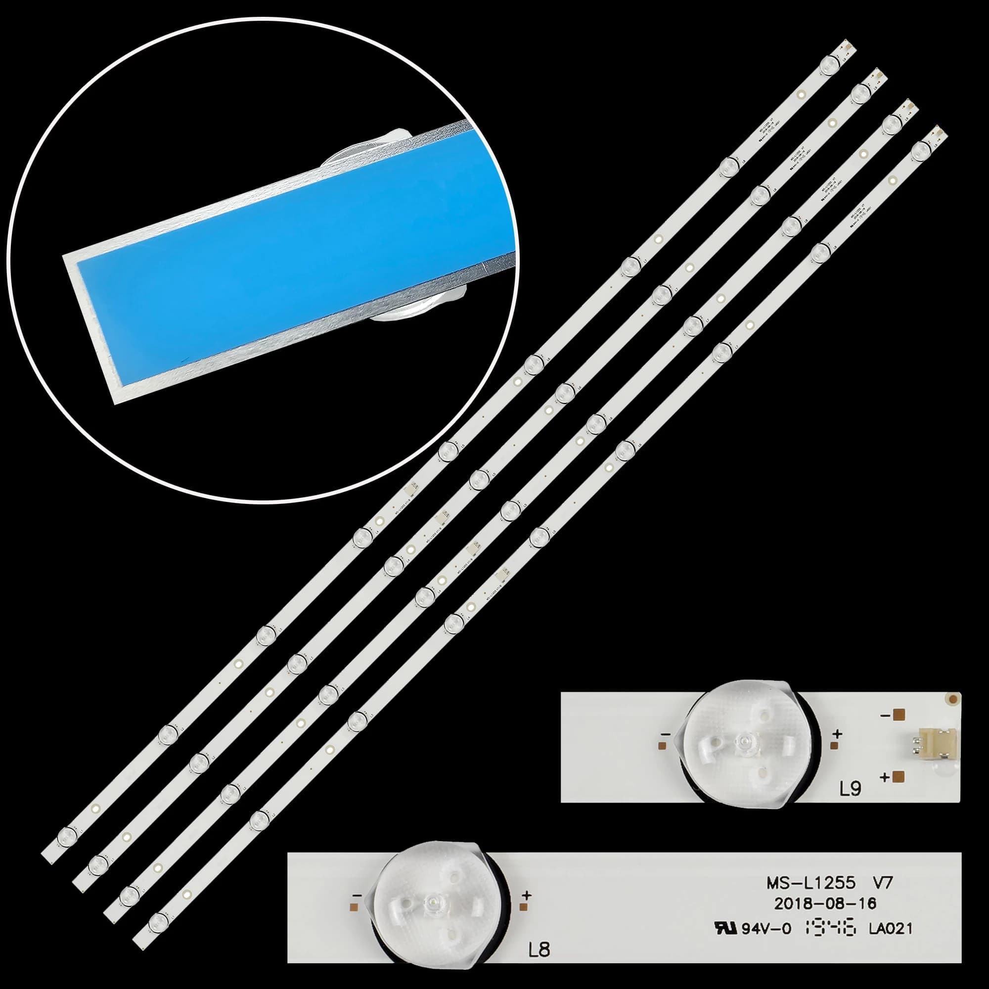 Striscia di retroilluminazione a LED per LE-5019NUDSA22 K50DLX9US MS-L1255 V7 50LEM-1027/FTS2C CX500DLEDEM HL-00500A30-0901S-04
