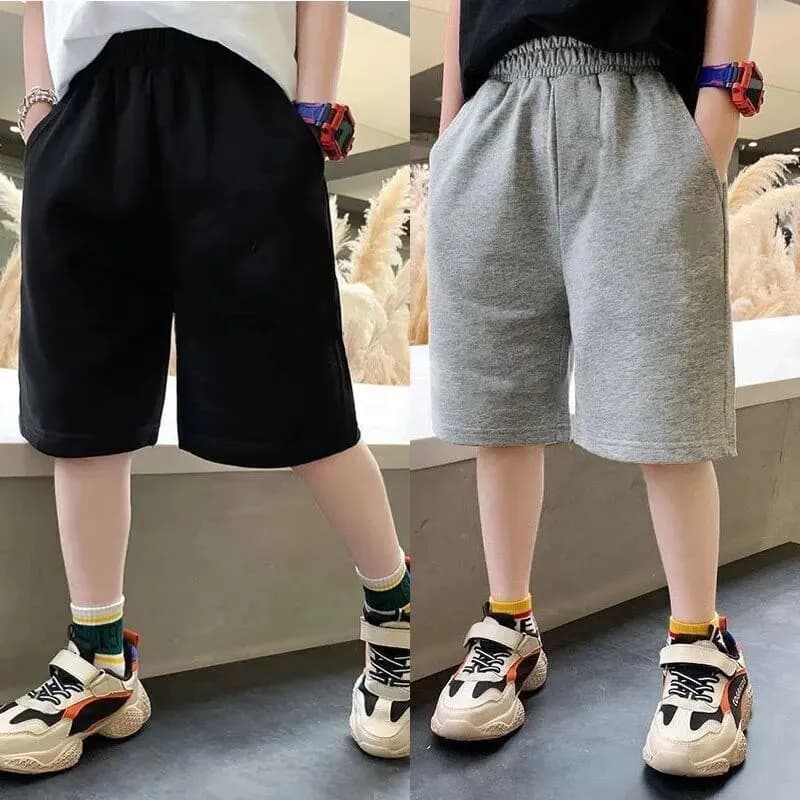 3-14 anni pantaloncini estivi per ragazzi pantaloni sportivi corti per bambini in cotone solido pantaloni elastici in vita per bambini