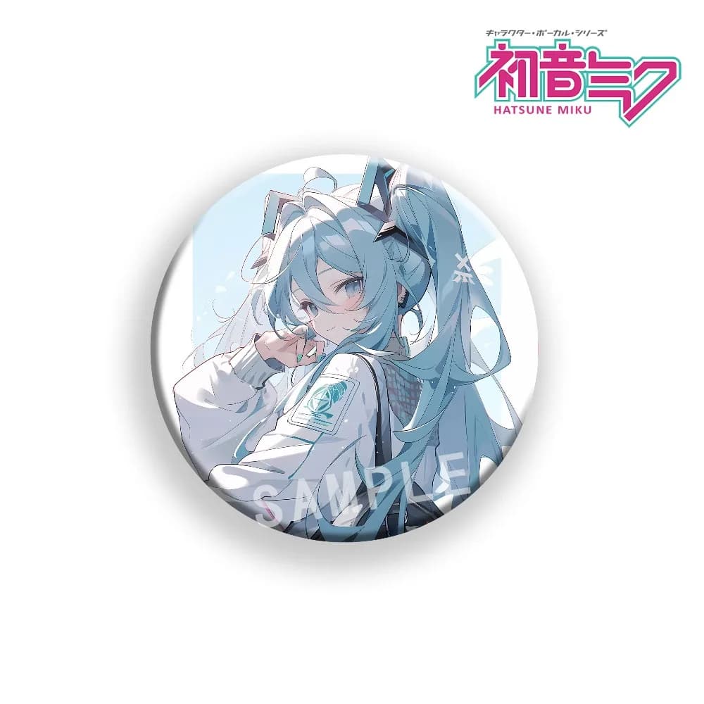 Distintivo in metallo Hatsune Miku personaggio anime, ciondolo alla moda per decorazione sciarpa e berretto, regalo per i super fan