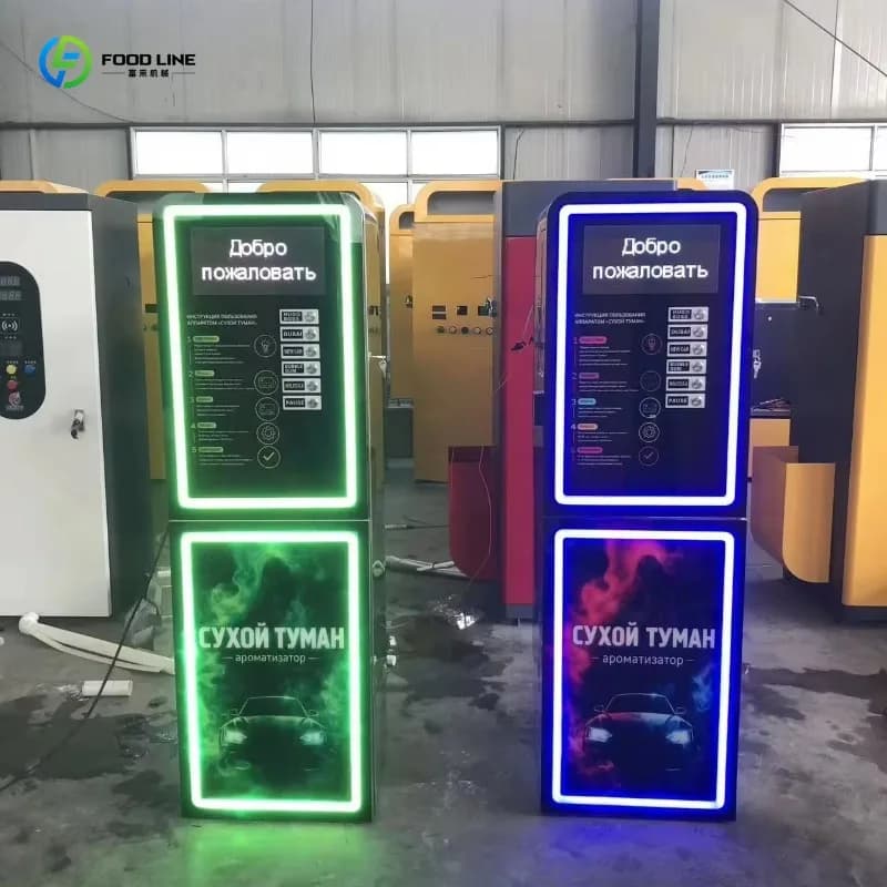 Macchina per Lavaggio Auto Self-Service Personalizzata, Attrezzatura Commerciale Senza Operatore, Purificatore d'Aria e Diffusore di Aromi per Auto