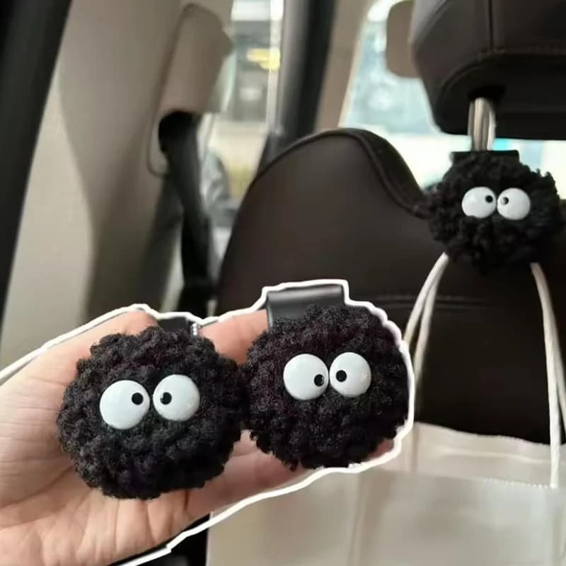 1/2 Pieces Gancio Car Seat Holders for Carbon Ball Shape, Auto Poggiatesta Organizer, Bag, Auto Decoration, Clothes rack
