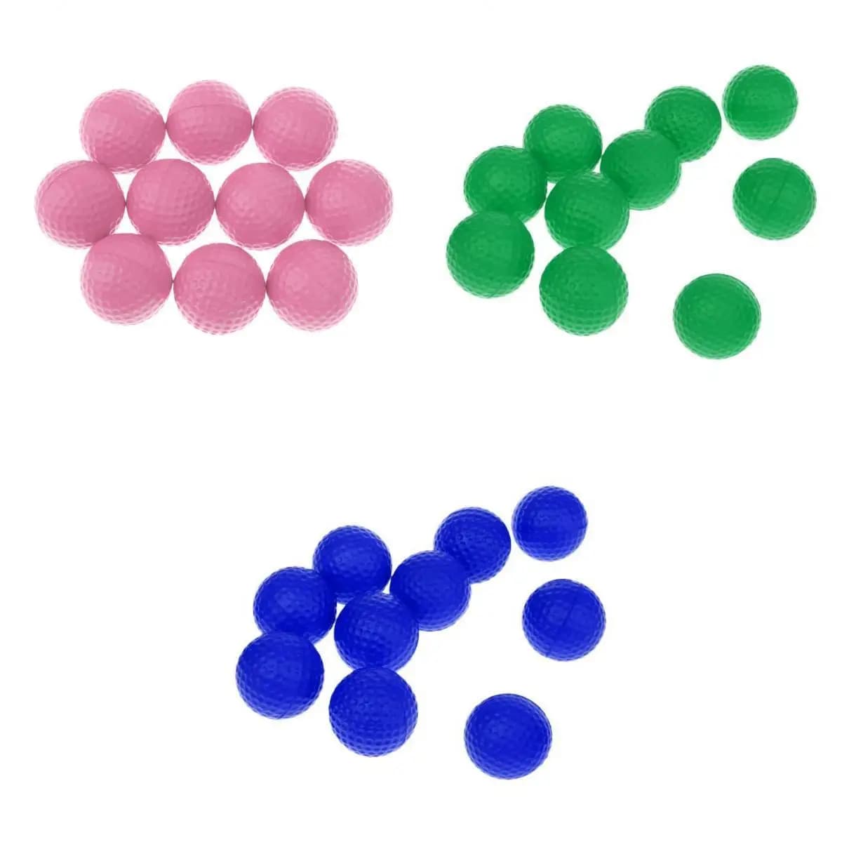 Mixed Color Soft Foam Golf Practice Ball PU Material Safe Training Ball Set for Approach Shot and Swing Practice