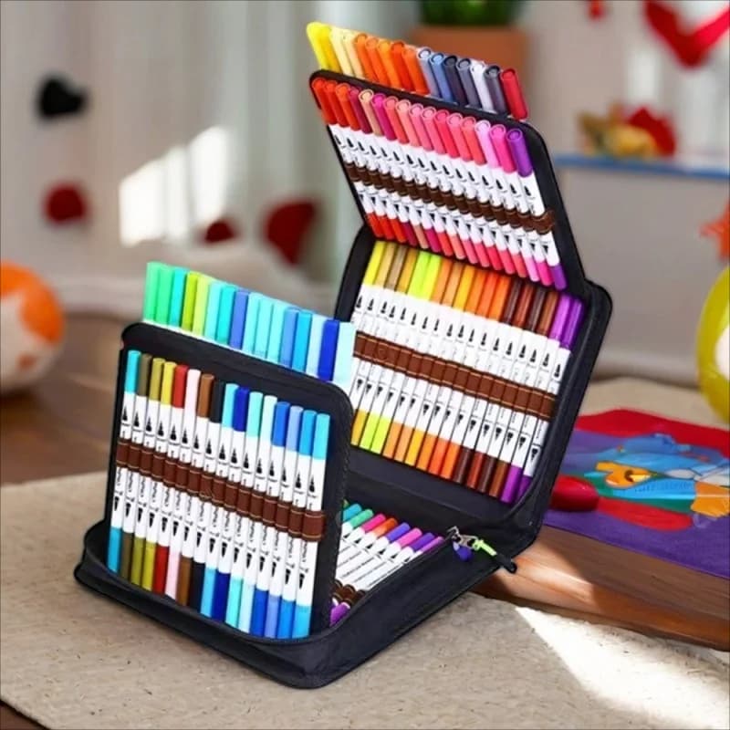 60/72/100/120 Colors Double Ends Manga Art Brush Pen Set Pencil Watercolor Art Markers Fineliner Calligraphy Pens Art Supplies