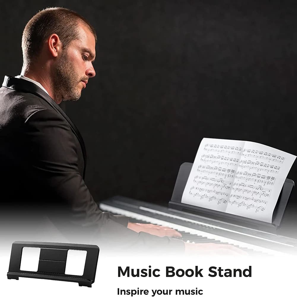 Leggio per spartiti, supporto per spartiti portatile da tavolo per Casio Roland Yamaha P35 P45 P48 P105 P115 P121 CALDO