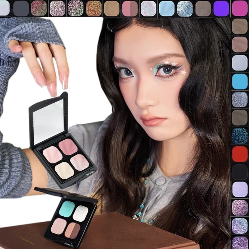 Qianyan Cheeryep Ombretto monocromatico Tavolozza colorata fai-da-te Combinazione libera Mix and Match Blush Contorno Matte Shimmer Trucco
