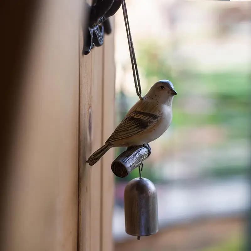 Bird Wind Chimes Resin Bell Pendants Decorative Villas Courtyards Rural Artistic Retro Gardens Sundries European Style