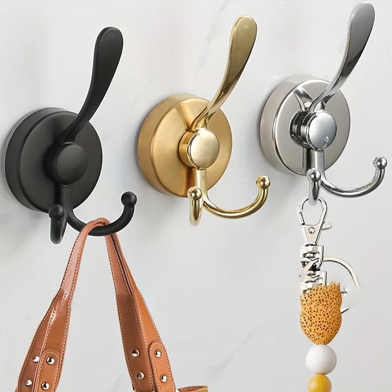 1/2pcs Suction Cup Hooks for Shower Heavy Duty Shower Hooks for Inside Shower No Drill Towel Hooks for Bathroom Kitchen