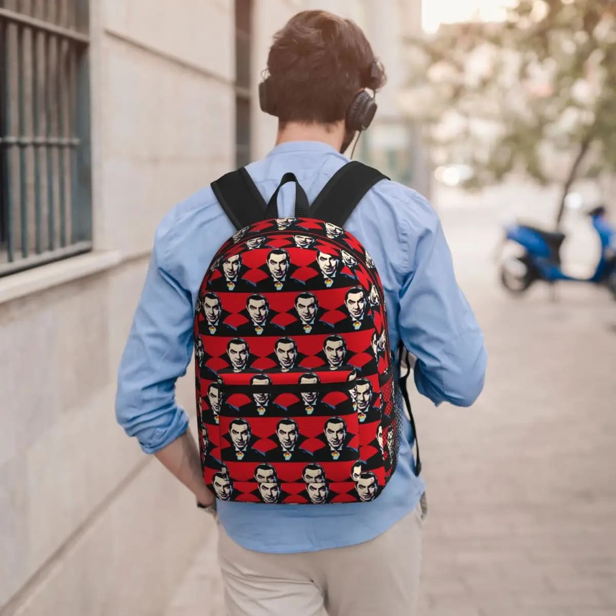 Zaino Dracula Vampire Gothic Horror Pop Art per ragazzi e ragazze, borsa per libri, borsa da scuola per bambini, borse a tracolla per laptop per uomini e donne