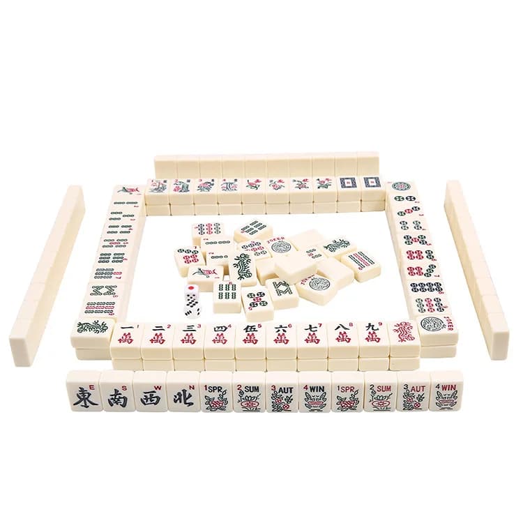 Vendita diretta in fabbrica Mahjong americano da 30 mm, Mahjong americano, Mahjong Meique, un set completo di piastrelle da 166 mahjong