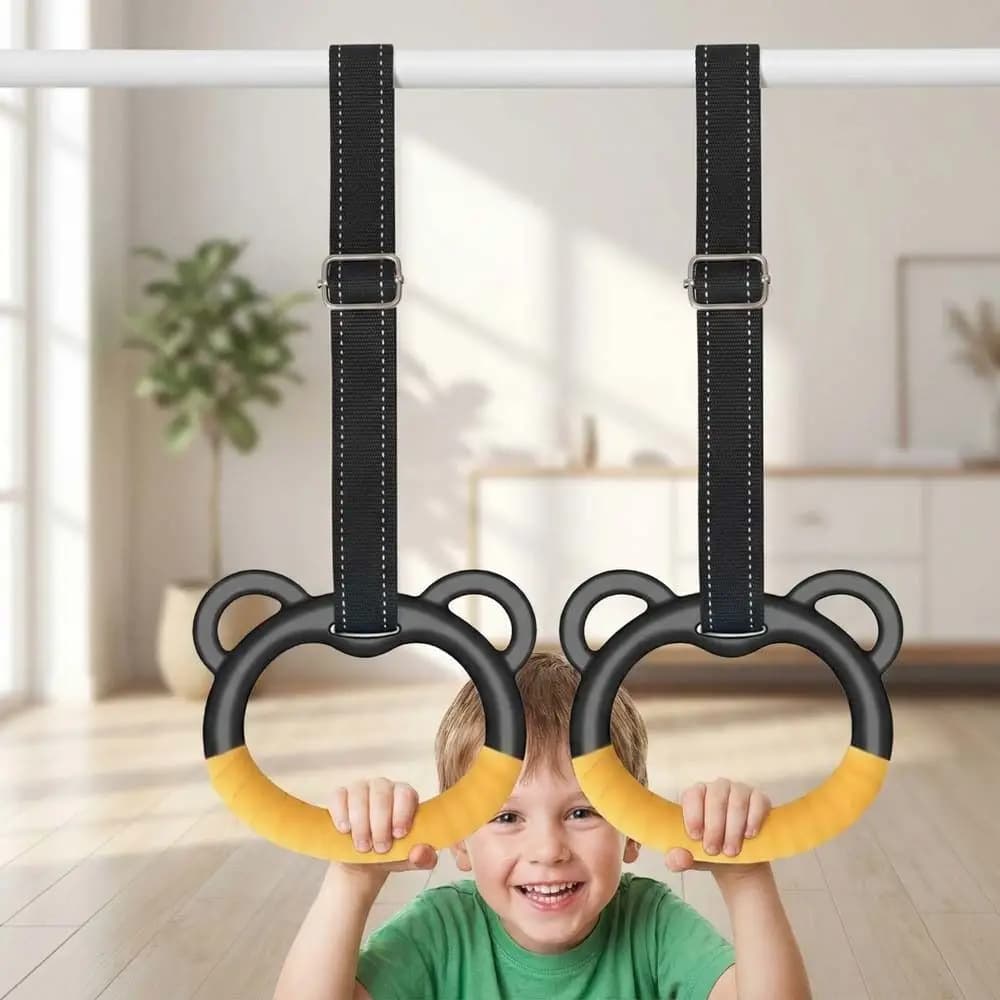 Anelli da Ginnastica con Cinghie, Antiscivolo e Resistenti, per Trazioni e Allenamento della Forza delle Braccia, Attrezzatura per Fitness e Ginnastica