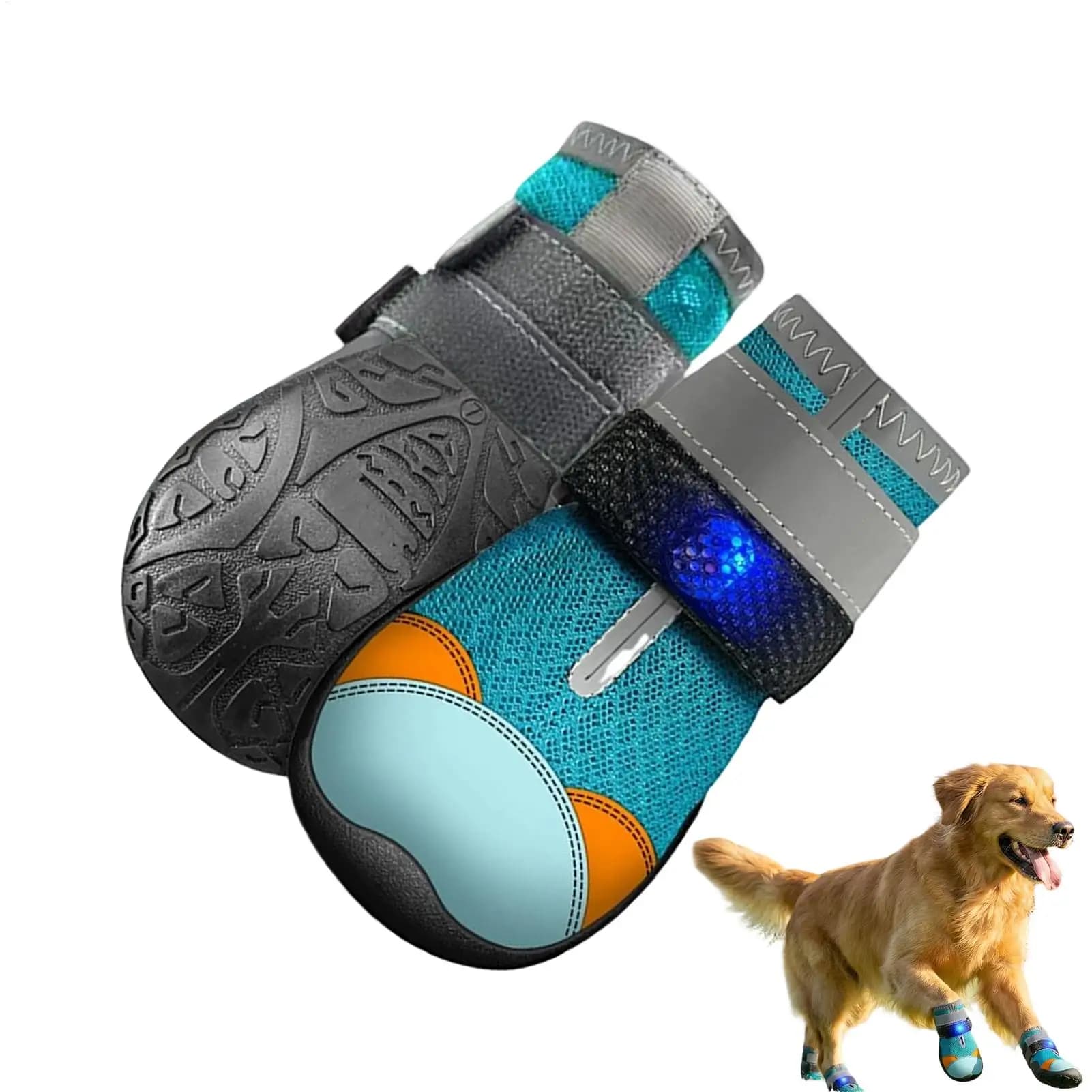 Scarpe per animali domestici traspiranti con LED per cuccioli e gattini, ideali per passeggiate notturne estive all'aperto, allenamento e corsa