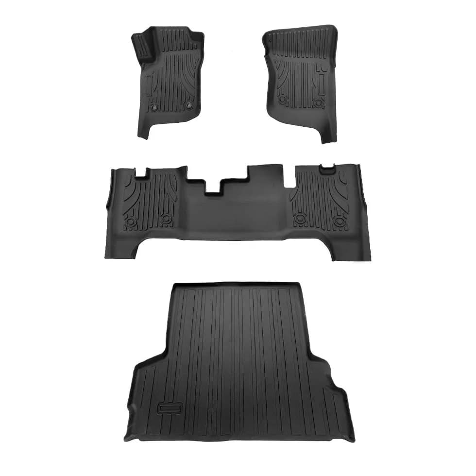 Tappetini per auto anteriori posteriori 3D Tappetino per carico Tappetino antiscivolo impermeabile Tappetino per auto TPE Fodere per pavimenti antiscivolo per LC70 LC79