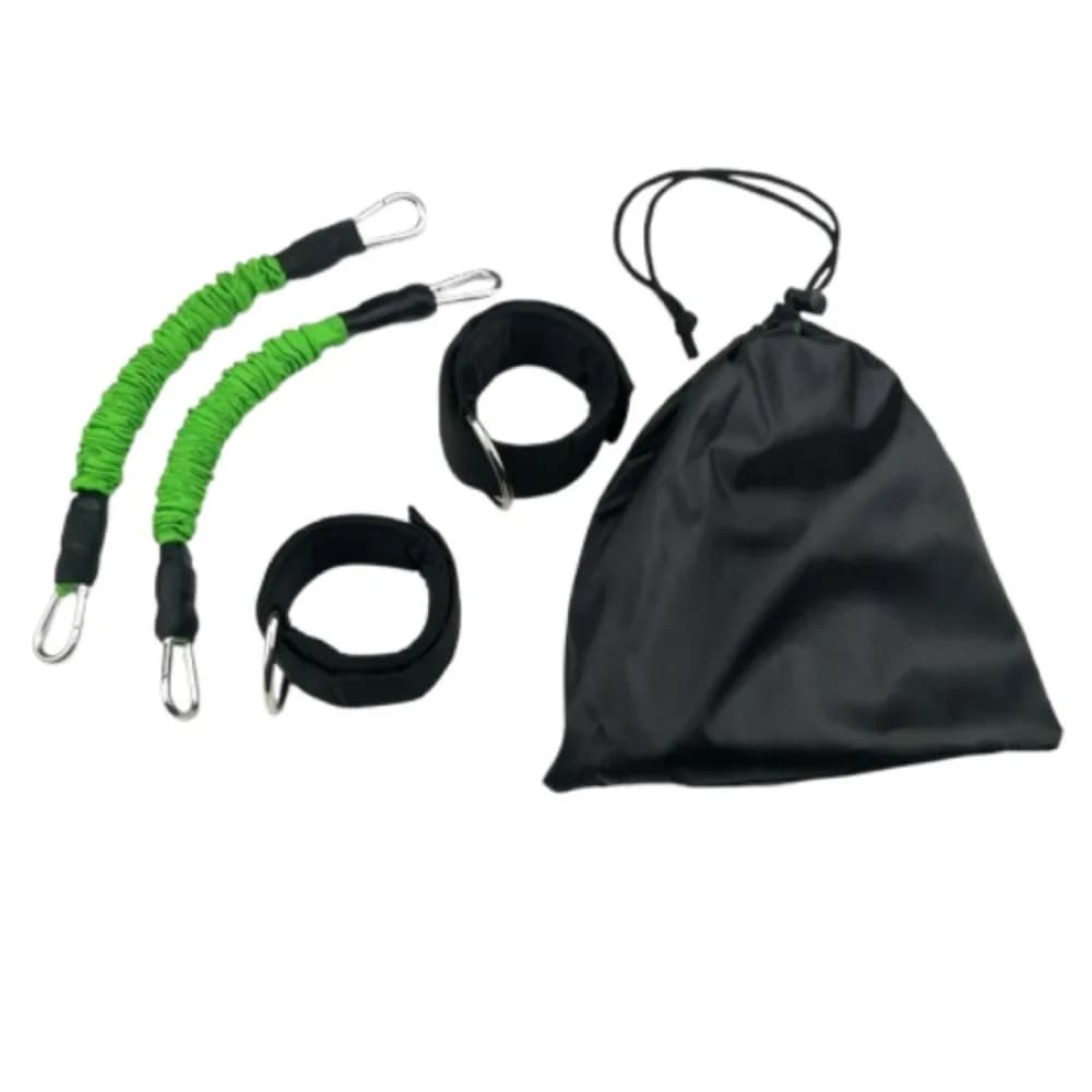 Cintura Professionale per Allenamento Taekwondo 20LB-80LB, Elastico in Lattice per Caviglia, Fasce di Resistenza Nere Spesse per Cross Fit