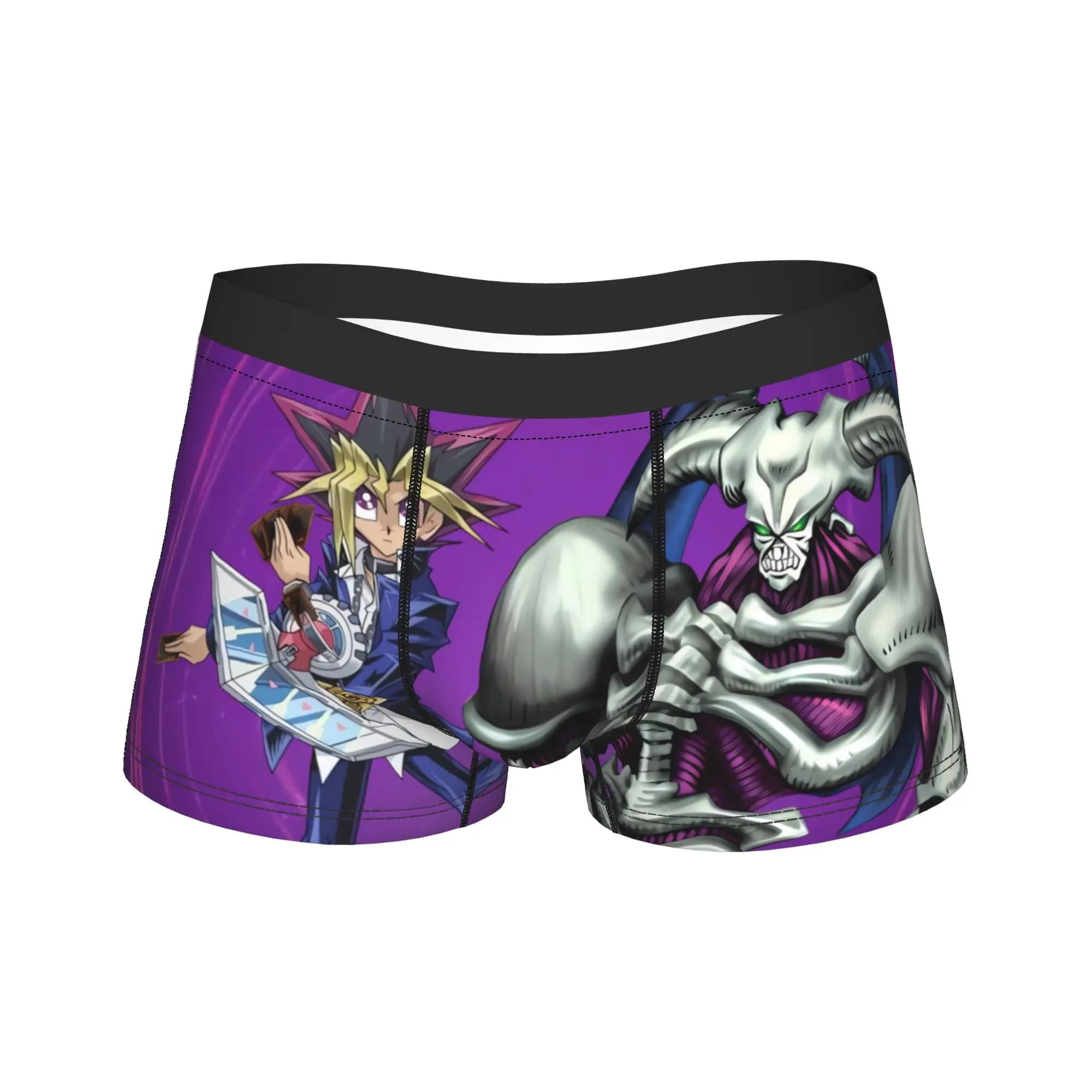 Yu-Gi-Oh Underwear Soft Trend Underpants Pattern Shorts Briefs For Males Pouch Plus Size Boxer Shorts