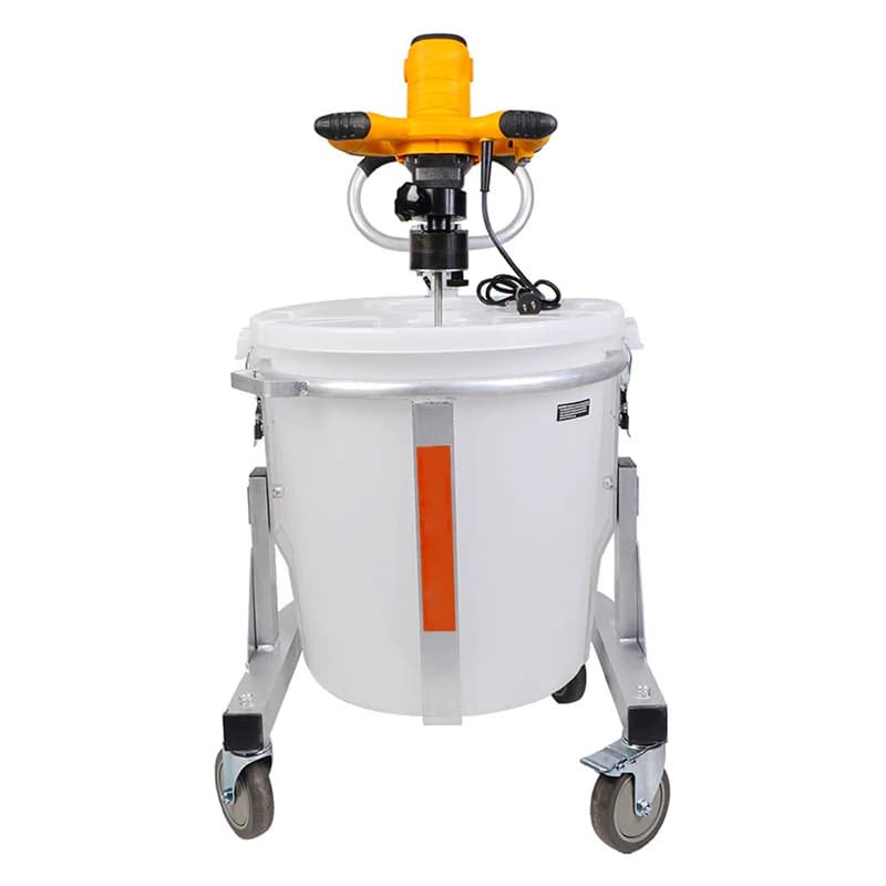 New 80L cement mixer self-leveling mixing station 2050W convenient and affordable portable and home use