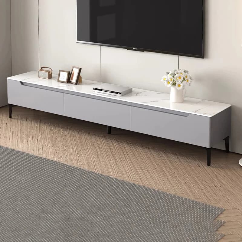 Porta TV moderno di bellezza Gambe in metallo europee Porta TV semplice e alla moda con cassetti Mobili di design Mobiletto Porta TV di lusso