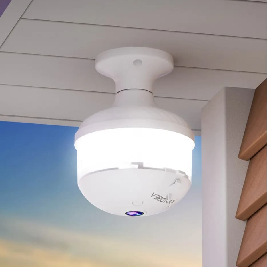 2MP 1080P V380 APP Telecamera IP panoramica VR a 360 gradi Visione notturna IR Rilevazione di movimento Sicurezza domestica CCTV Baby Monitor