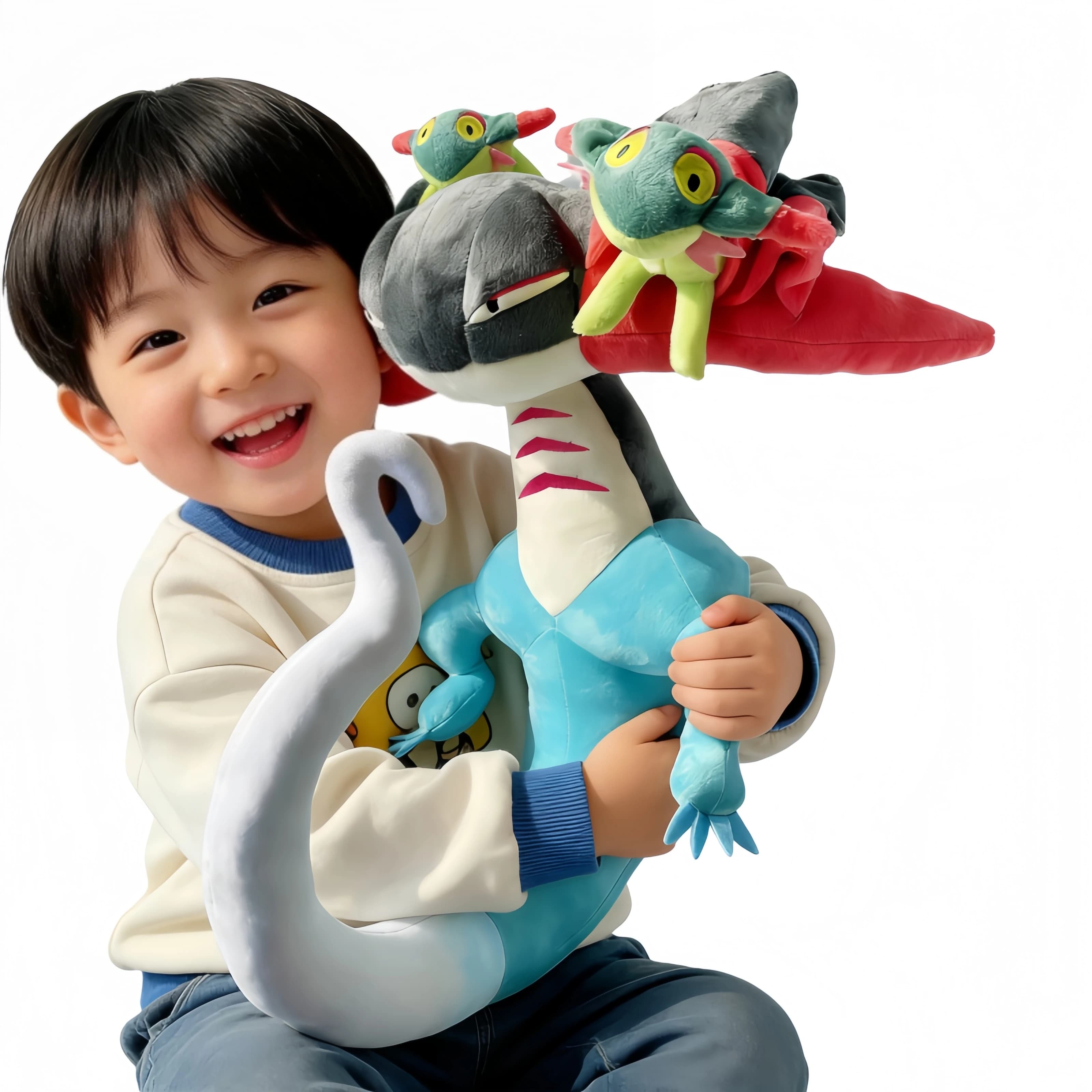 Peluche Pekemon Dragapult 48cm, Bambola Imbottita, Evoluzione di Dreepy Drakloak, Figura Drago Tyranitar, Regalo per Bambini per la Festa dei Bambini