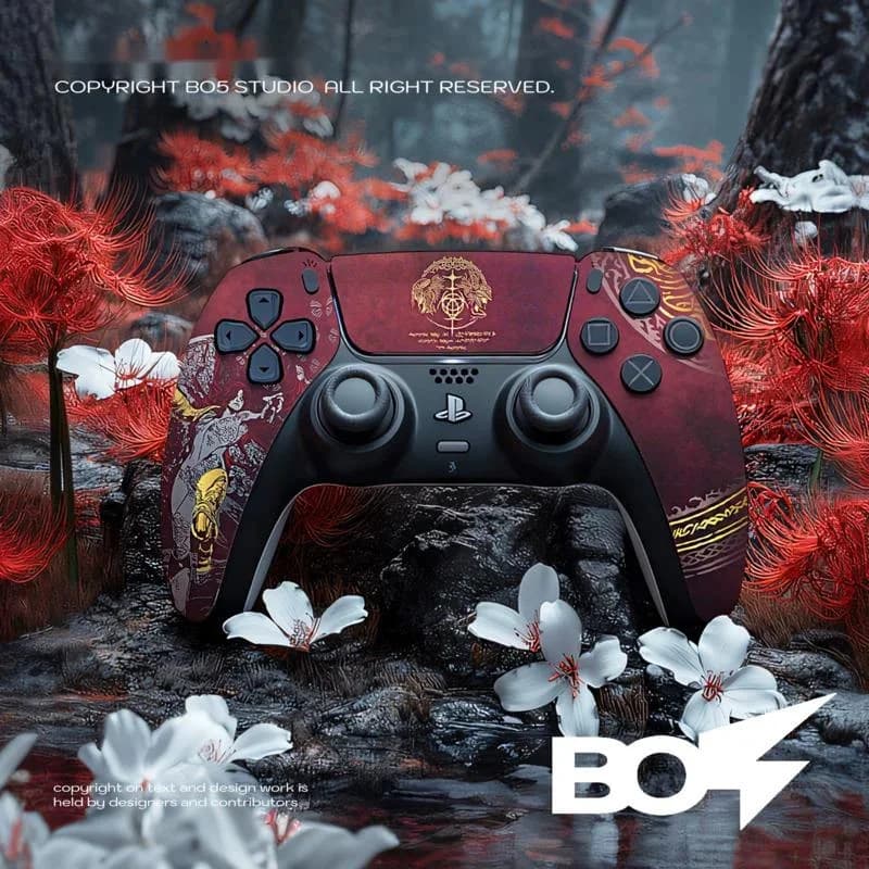 Custodia sostitutiva per controller PS5 Elden Theme Custodia sostitutiva satinata Dual Sense Regalo di compleanno