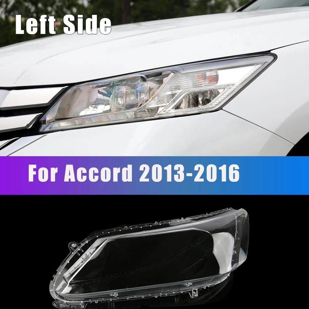 Copertura per lente faro sinistro auto, guscio paralume per faro anteriore compatibile con Honda Accord 2013-2016