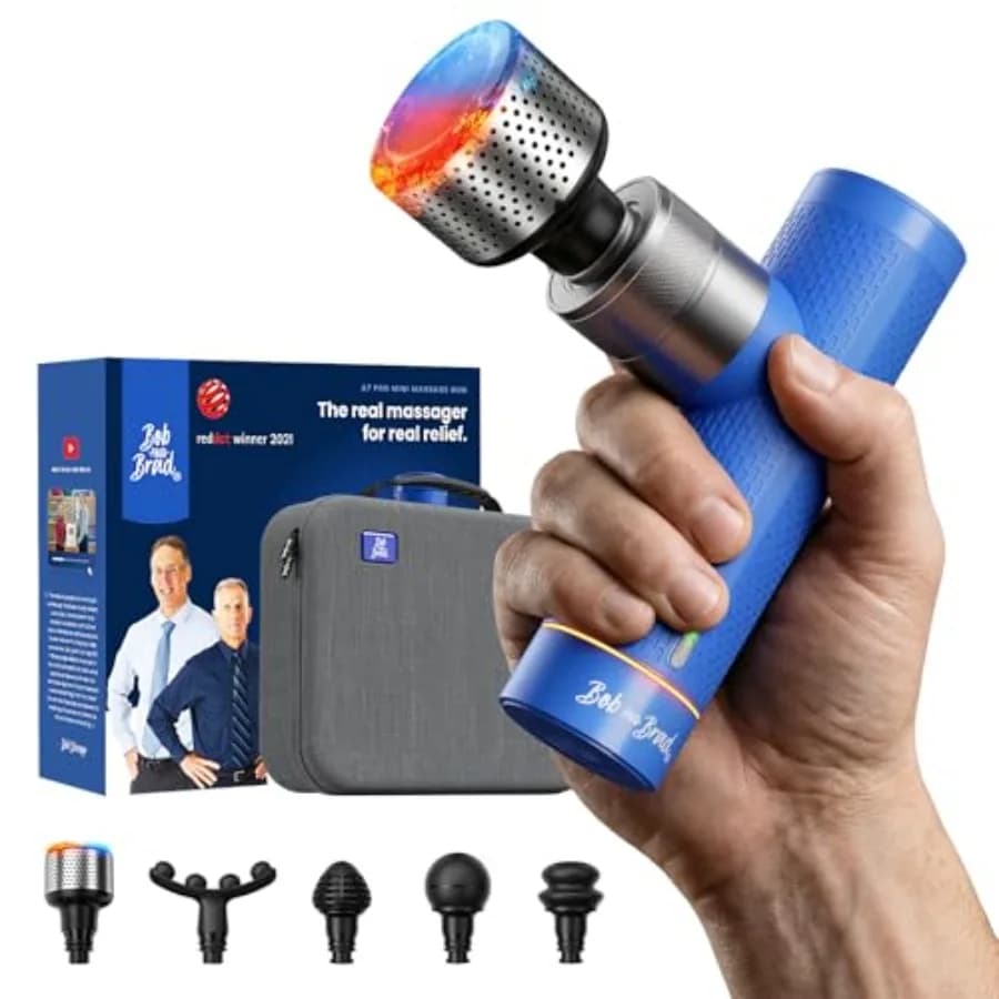 A7 Pro Massage Gun with Hot Towel/Freddo for Back Pain and Recovery - Silent Portable Massage for Fabrics 11mm FSA-HSA