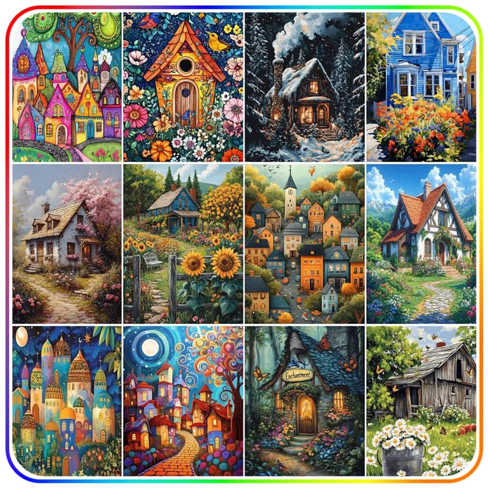 Kit Punto Croce Diamond Painting 2026 Nuovi Arrivi Scenari Domestici Accessori per Arte con Diamanti Fai da Te Cristallo