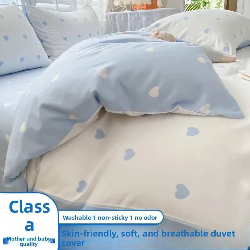 Copripiumino in Flanella Non Cotone, Coperta Invernale Singola 200x230, Design Moderno e Semplice