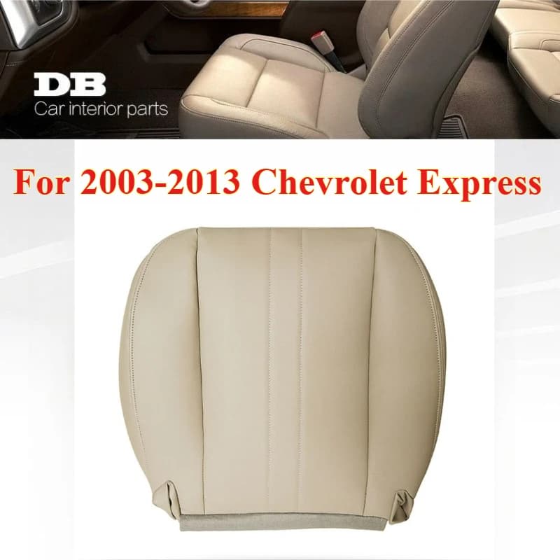 Driver Bottom Microfiber Leather Seat Cover for 2003-2013 Chevrolet Express Car Seat Replacement Modified,Seat Upgrade Protector