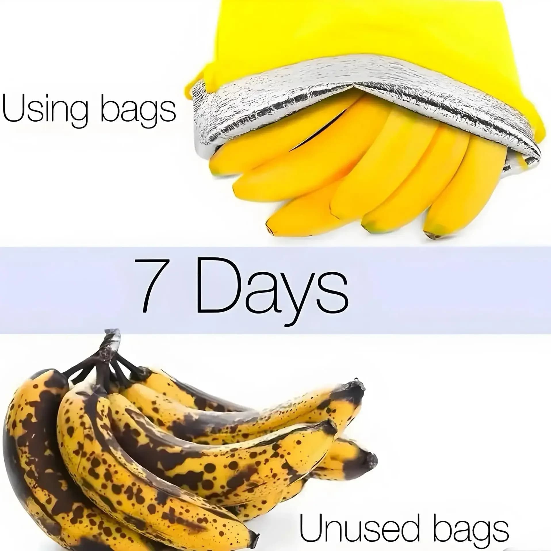 1/2 pezzi durevoli sacchetti di immagazzinaggio di banana gialli isolati frutta verdura pacchetto di conservazione della freschezza tasca con coulisse sacchetto di conservazione della banana