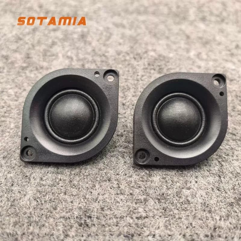 SOTAMIA 2Pcs 1.75 Inch Tweeter 6 Ohm 20W Cat's Eye-shaped Silk Film Tweeter HIFI Audio Speaker for Harman Bluetooth Speaker