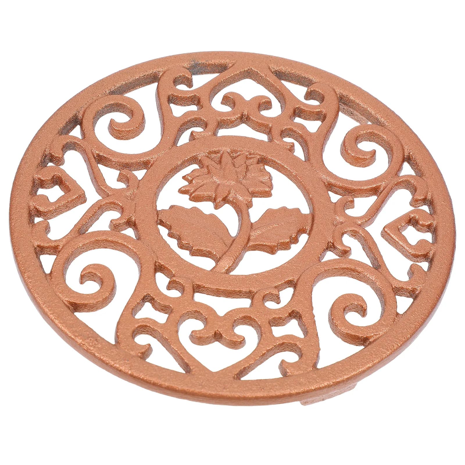 Cast Iron Trivet Stand 12Cm Round Tripod Heat Resistant Kitchen Counter Protector Camp Stove Dutch Oven Skillet Hot Pot Holder