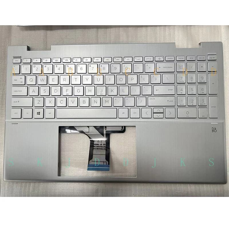 M Per HP Pavilion X360 15-ER Tastiera con supporto per palmare per laptop argentato M45130-DB1