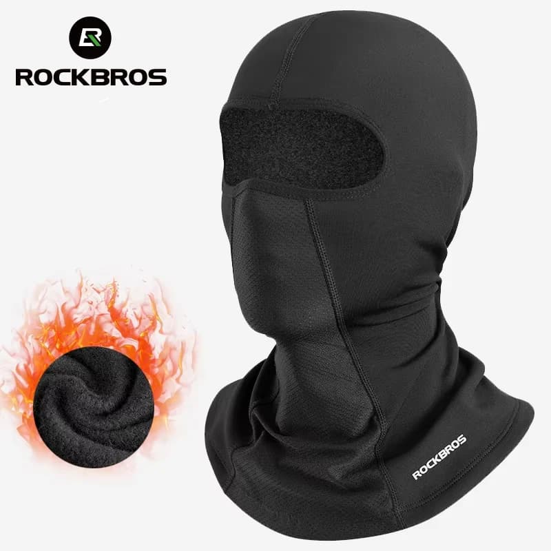 ROCKBROS Winter Mask Climbing Winter Cycling Hiking Thermal Pile Mantieni Hot Mantieni Passmontagna windproof cycling face for motorcycle