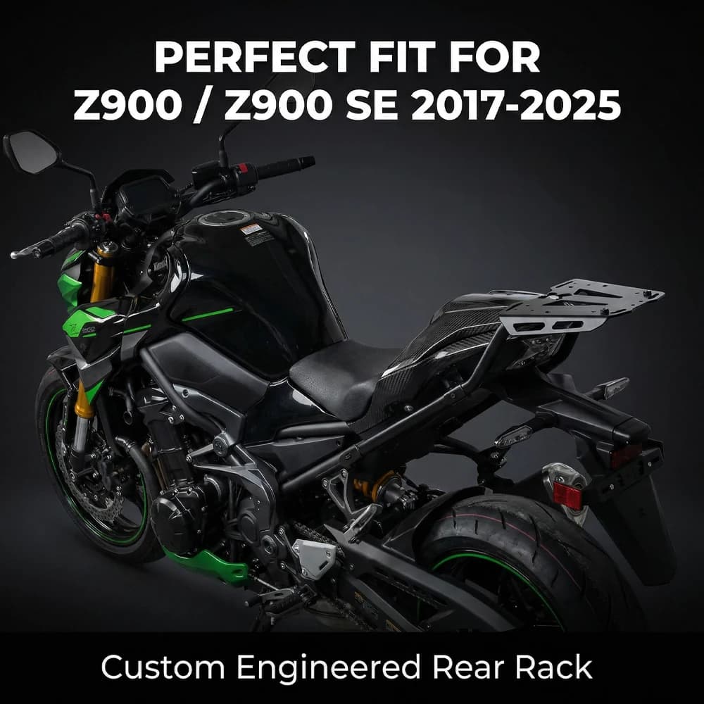 Per KAWASAKI Z900 Z 900 SE 2017-2022 2023 2024 2025 Accessori Moto Portapacchi Posteriore Nero Supporto Portabagagli